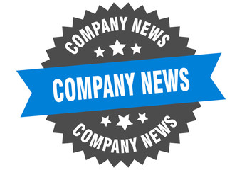 company news sign. company news circular band label. round company news sticker
