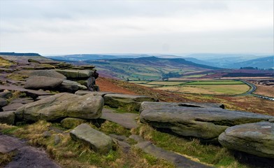View from Stannage Edge, Derbyshire, England
