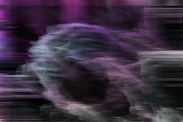 abstract background with digital broken destroyed noise and very dark blue, pastel purple and old lavender colors