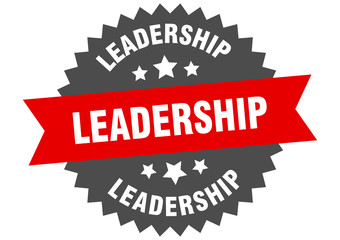 Obraz premium leadership sign. leadership circular band label. round leadership sticker