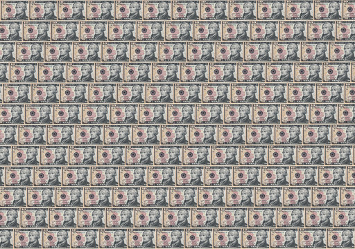 wallpaper from 10 dollar bills rows