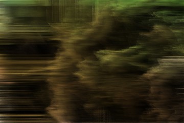 abstract background with digital bad noise and very dark green, dark olive green and dark khaki colors