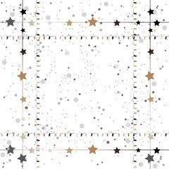 Hand Drawn Seamless Pattern with plants and berries. Artistic Creative Design.