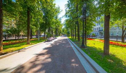 Pokrovsky Boulevard,Beautiful places for tourists.City the Moscow