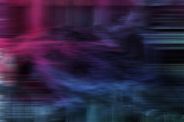 abstract background with digital poor broken noise and very dark blue, antique fuchsia and dark slate blue colors