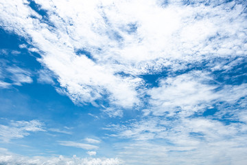 Blue sky and a lot of clouds