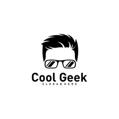 Social Geek Logo design template. Geek vector design icon. Illustration