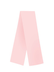 Pink  scarf template. vector illustration