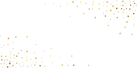 Sparse gold confetti luxury sparkling confetti. Sc