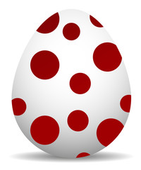 Colored easter egg for your design. Vector illustration. Perfect for invitations, cards, print, flyers, posters.