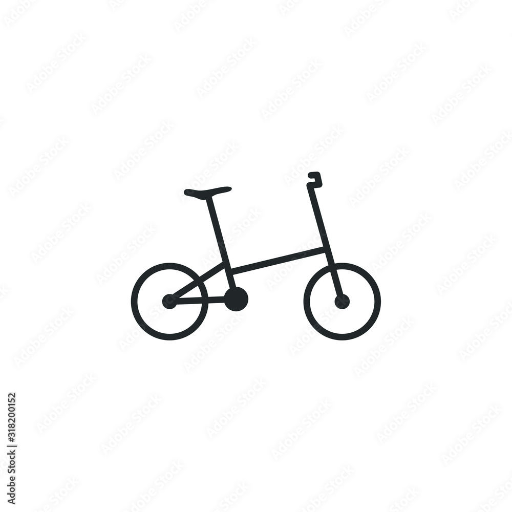 Poster bicycle icon template color editable. bike symbol vector sign isolated on white background illustrat