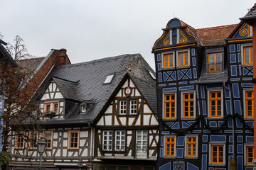 L'antico centro storico di Idstein in Germania