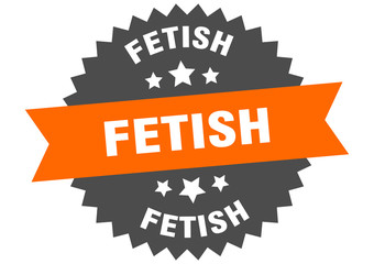 fetish sign. fetish circular band label. round fetish sticker