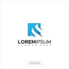 Globe Business vector logo template in Blue Creative Modern Letters Vector Icon Logo Illustration