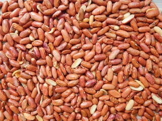 relief volumetric background from red bean grains