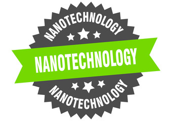 nanotechnology sign. nanotechnology circular band label. round nanotechnology sticker