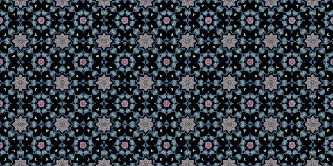 seamless pattern with flowers of set