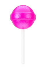 Sweet Candy Pink Lollipop. 3d Rendering