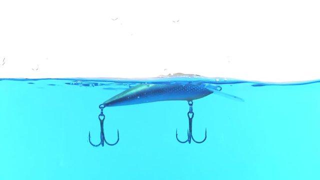 wobbler for fishing in water slow motion