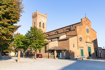 Fototapeta na wymiar Cathedral of Santa Maria Assunta e San Genesio in San Miniato town, province of Pisa, Tuscany region, Italy