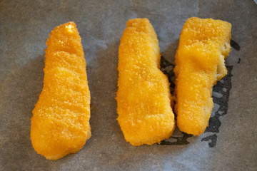 Yummy oven baked fish fingers