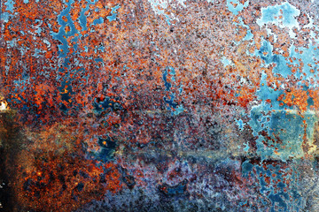 rusty metal surface old and cracked