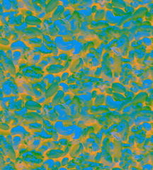Obraz premium Abstract background based on a mixture of different nuts in blue and orange