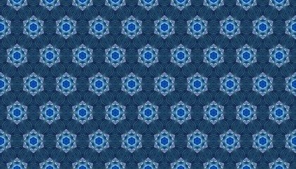 seamless pattern with circles and geometris
