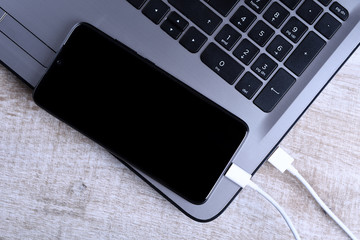 Plug in USB cord,cable charger,charging,charged and data transfer of the mobile phone,smartphone...