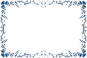 blue background with frame