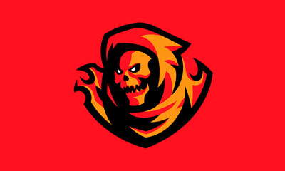 Reaper Esports Mascot Logo Design