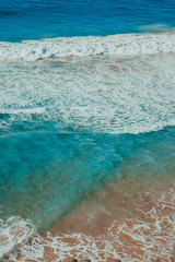 Obraz na płótnie Canvas nature poster. Ocean and beach