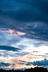 Sunrise and cloud in sky for background