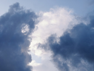 Gray rain clouds. Weather concept