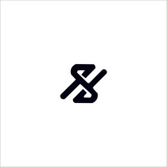 SH HS Initial logo design