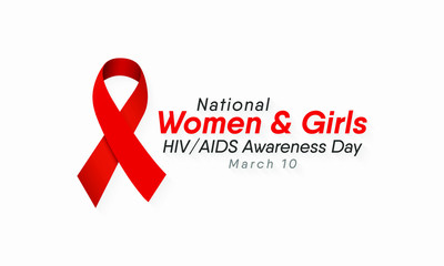 Vector illustration on the theme of National Women and Girls HIV/AIDS Awareness Day observed on March 10th.