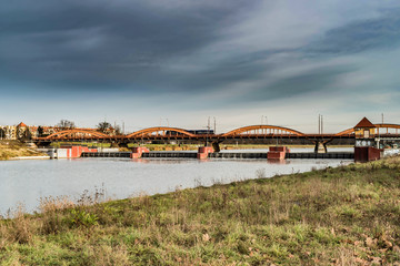 Wrocław. Mosty Osobowickie. - obrazy, fototapety, plakaty