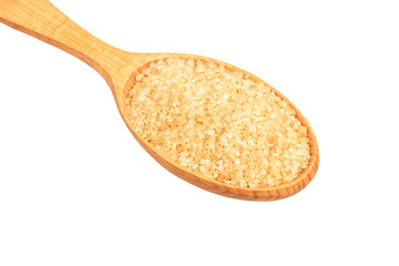Brown sugar in spoon