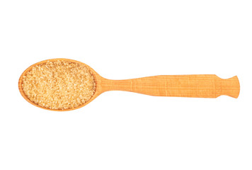 Brown sugar in spoon