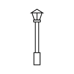 vector icon, street lamp shape