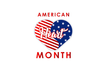 American Heart Month For Celebrate Moment Background