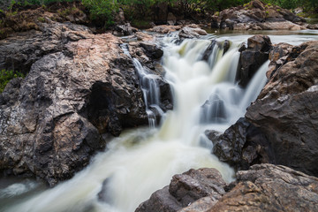 Waterfalls in dreamy motion