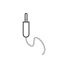 vector icon, jack connector shape