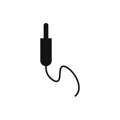 vector icon, jack connector shape