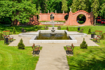 Park jesienią. © boguslavus