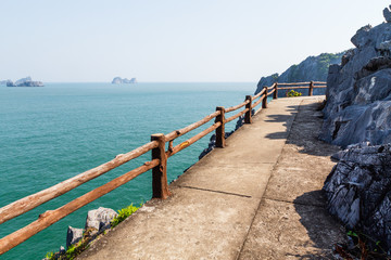 Obraz premium wooden pier on the sea