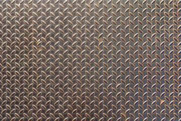 texture of Anti-slip steel sheet for background