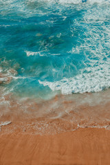 Fototapeta na wymiar nature poster. Ocean and beach