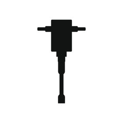 vector icon, mason hydraulic hammer