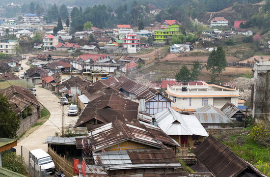 Ziro village in Arunachal Pradesh state, India